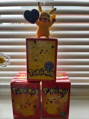 Pikachu Yellow Figure & Collectible Boxes - Official